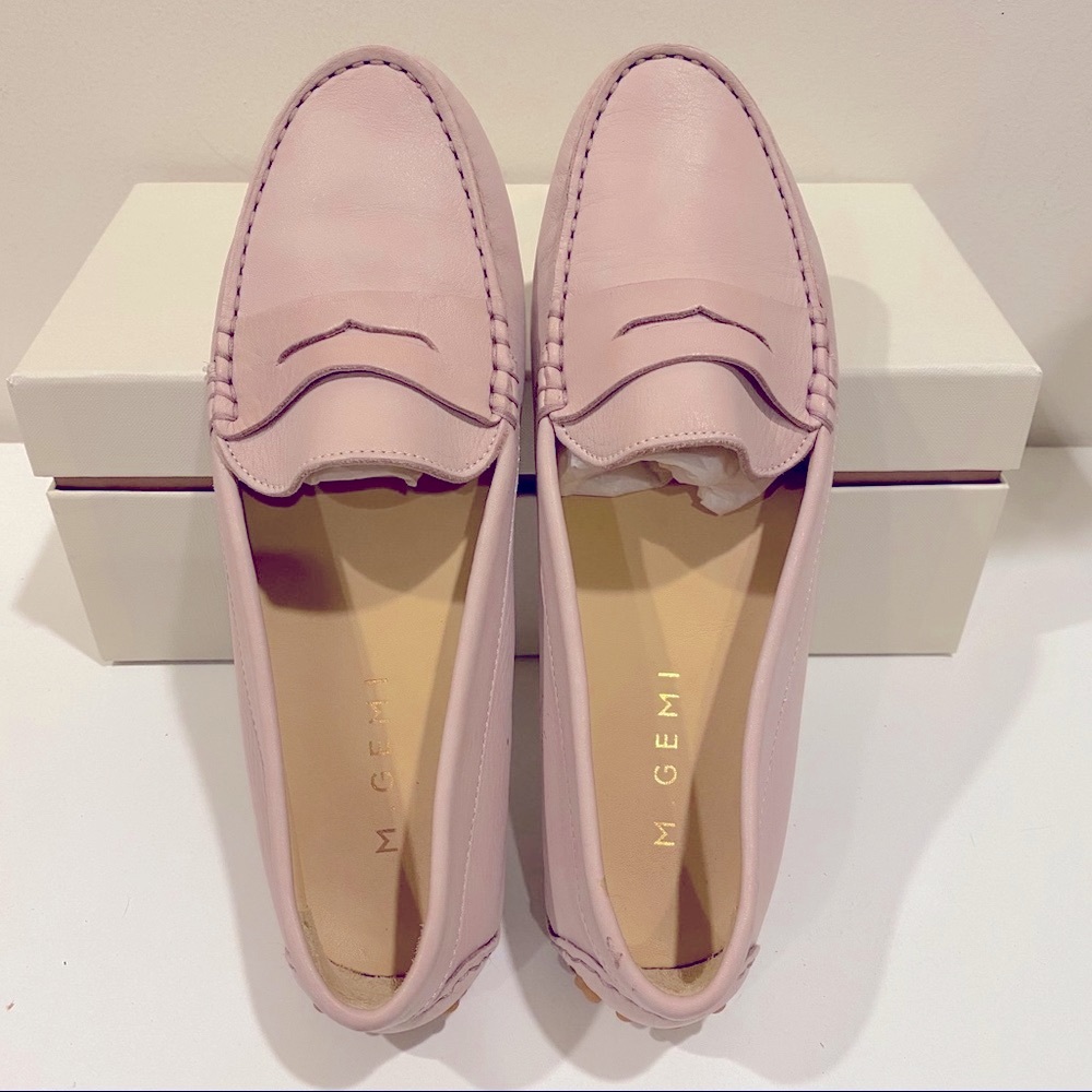 M.Gemi Blush Loafers Sz 37.5